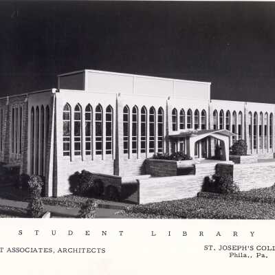 Architect's model for Drexel Library by Dagit Associates, Architects.