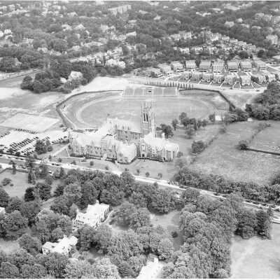 Aerial view of Saint Joseph's College campus.