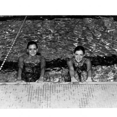 Students swimming in pool in Sports Complex.
