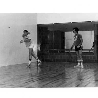 Men playing handball in Sports Complex.