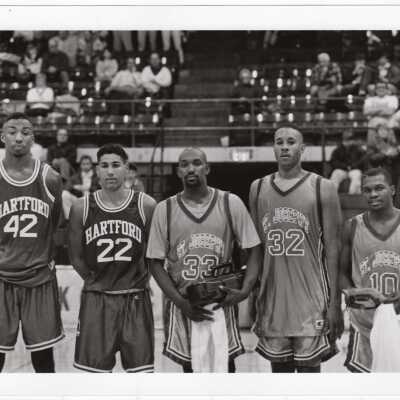 Men's Basketball-three players on All-Tournament Team, Texaco-Hawk Classic