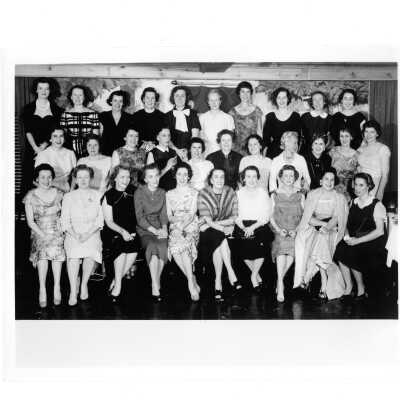 Wives of alumni of class of 1938 during reunion held May 3, 1958.