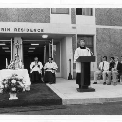 Dedication ceremony of Sourin Residence Center.
