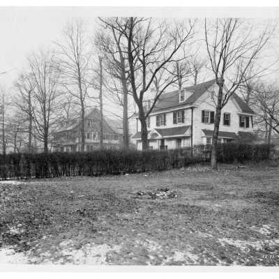 View of Keenan and Barry Hall before construction of Field House.