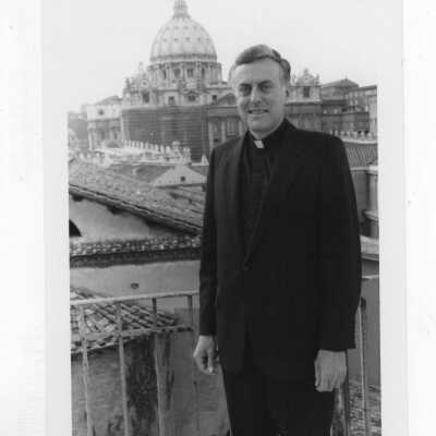 Donald I. MacLean, S.J., in Rome, 1985.