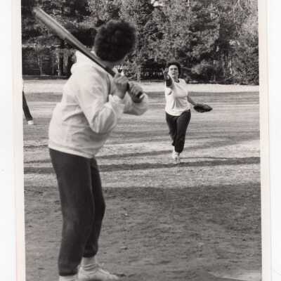 Women's softball practice?