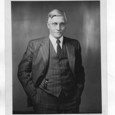 Emile G. Perrot (architect of Alumni Memorial Field House, and recipient of honorary degree, June 2, 1942)