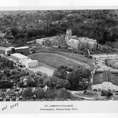 Aerial view of Saint Joseph's College campus.