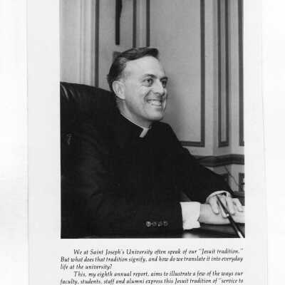 Donald I. MacLean, S.J., speaking.