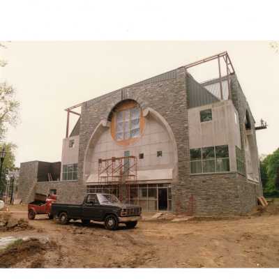 Exterior view of construction of Chapel of Saint Joseph.
