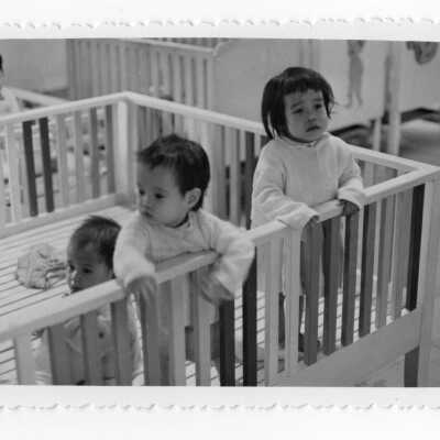 Vietnamese children in cribs, Vietnam Orphanage project.
