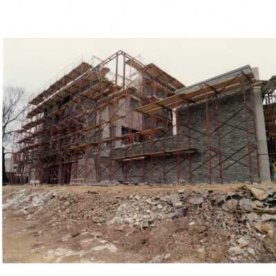 Exterior view of construction of Chapel of Saint Joseph.