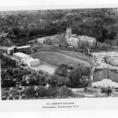 Aerial view of Saint Joseph's College campus.