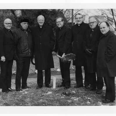 Groundbreaking for Jesuit Residence, Loyola Hall.