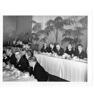 Communion supper and alumni Hogan award presentation, March 7, 1962.