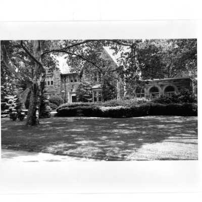 View of front of Regis Hall from Lapsley Lane.