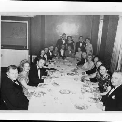 Formal alumni association dinner dance at the Barclay Hotel, February 11, 1950.