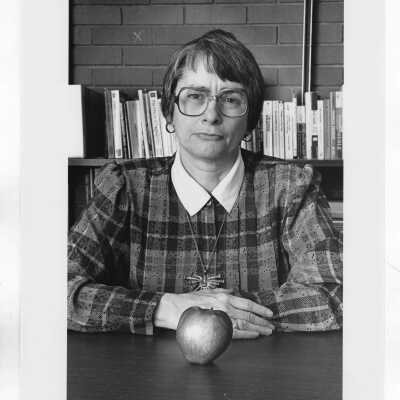 Arlene M. Jackson: Faculty, English. This photo should be viewed as a companion piece with the next photo of Jackson, 9.0088.