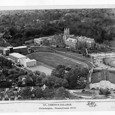 Aerial view of Saint Joseph's College campus.