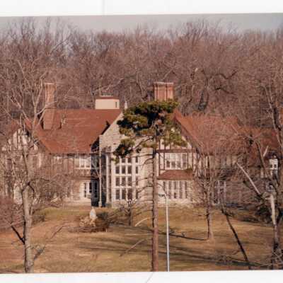 Aerial view of Saint Mary's Hall.