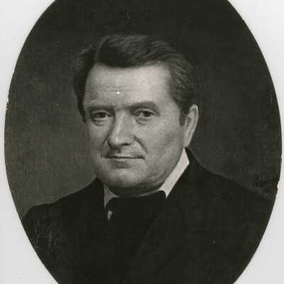 Felix Barbelin, S.J. (photoreproduction glued on oval board, original c. 1865)