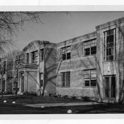 View of front of Jesuit Faculty Residence.