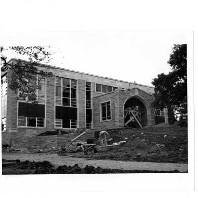 Exterior view of Campion near end of construction.