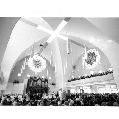 Dedication of Chapel of Saint Joseph with Anthony Cardinal Bevilacqua and Nicholas S. Rashford, S.J. and others.