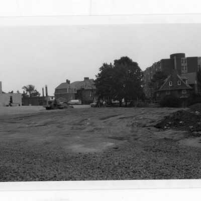 Excavation of site for Sourin Residence Center.