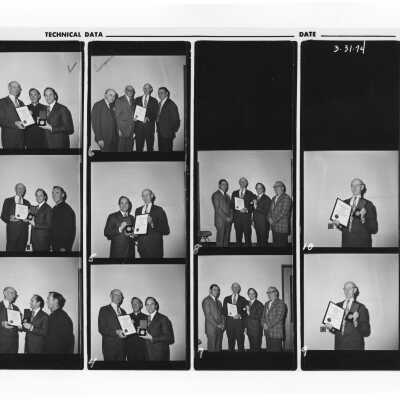 Views of Shaffrey award ceremony and recipient, Dr. Hobart A. Reimann, March 31, 1974.