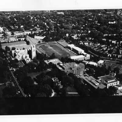 Aerial view of Saint Joseph's College campus.