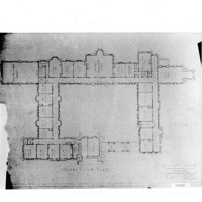 Plan of second floor of Barbelin building.