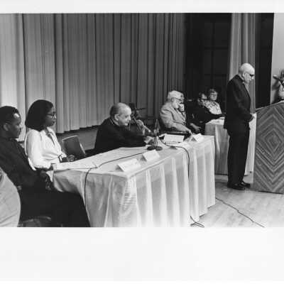 Panel presentation, "Hunger for Bread and Evangelization," at International Eucharistic Congress, symposium on hunger, August 2, 1976, held at Philadelphia Civic Center.