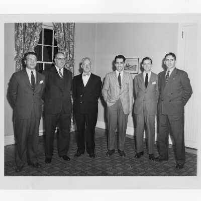 New Jersey alumni reunion at Trenton Country Club, December 4, 1947, including Arthur Salvatore, John A. Crowley, Augustine Gribbin, William M. Dwyer, Vincent Panaro, and J. A. Waldron.