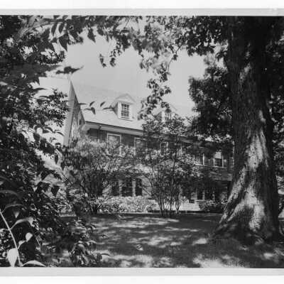 Exterior view of front of Barry Hall.