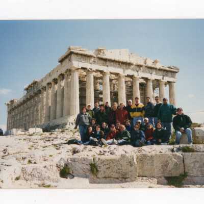 Students in Athen, Greece, in study abroad program.
