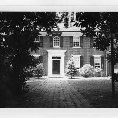 View of front of Xavier Hall.
