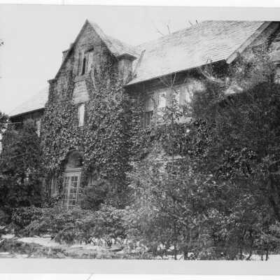 Exterior side view of Jordan Hall.