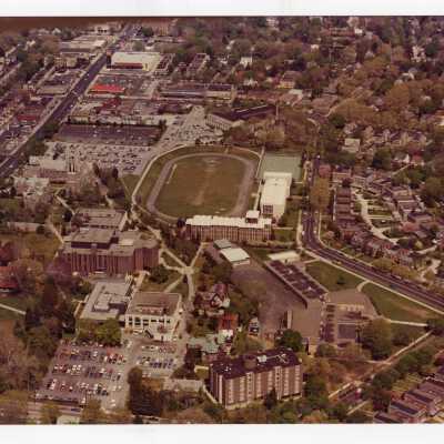 Aerial view of Saint Joseph's College campus.