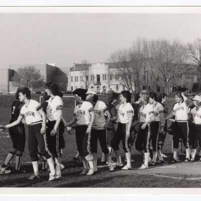 Women's softball game against Lehigh University.