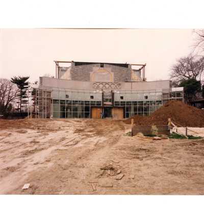 Exterior view of construction of Chapel of Saint Joseph.