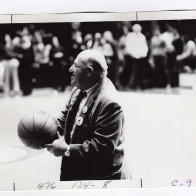 Men's Basketball Palestra Legend Yo-Yo at game