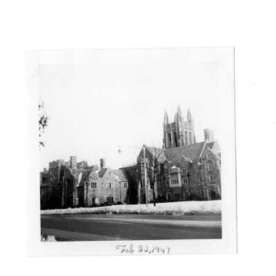 Exterior front view of Barbelin building from City Avenue.