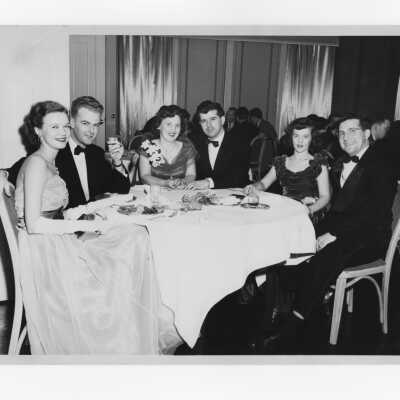Formal alumni association dinner dance at the Barclay Hotel, February 11, 1950.