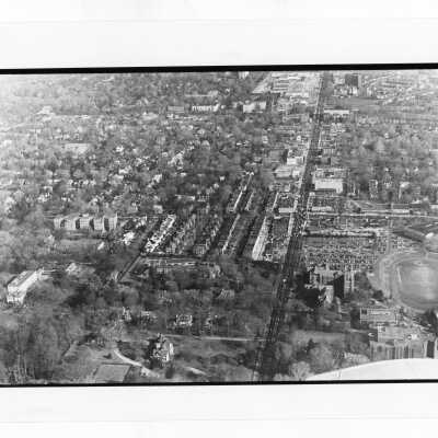 Aerial view of Saint Joseph's College campus.