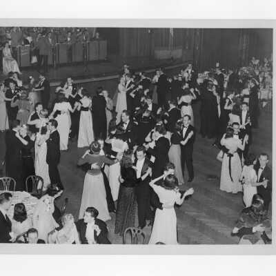 Alumni association formal supper dance, c. 1939.