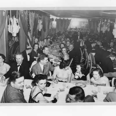 Formal alumni association dinner dance at the Barclay Hotel, February 11, 1950.