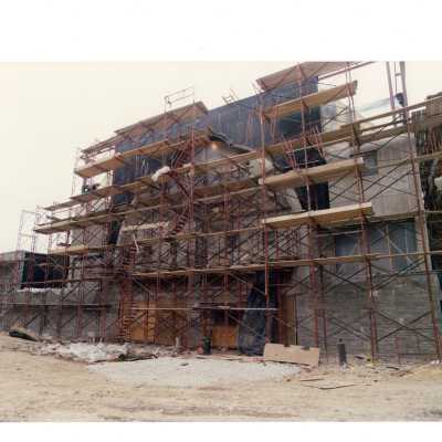 Exterior view of construction of Chapel of Saint Joseph.