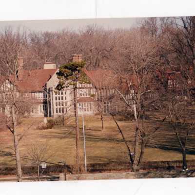 Aerial view of Saint Mary's Hall.