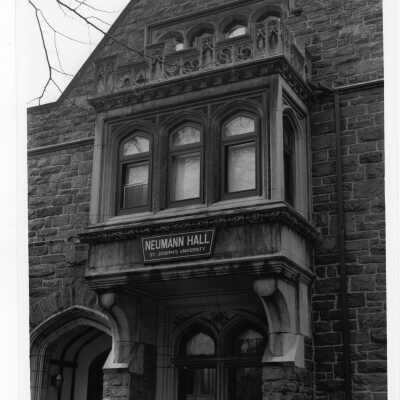 Exterior of Wolfington Center (formerly Gest Estate, Neumann Hall).